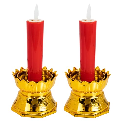 Luces de velas falsas de diseño estilizado con luz suave decorativa duradera