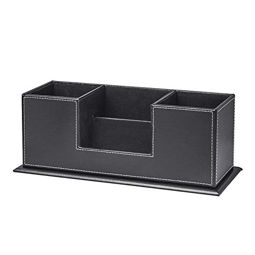 Preisvergleich Produktbild Drametree Stifthalter Bürobedarf Leder Büro Schreibwaren Aufbewahrungsbox Desktop Kreative Ornamente Visitenkartenbox Schwarz (Color : Style b)