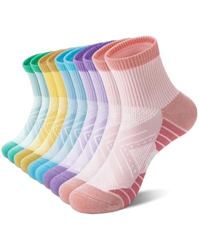 Ludaro Ankle Socks for Women Men, 5 Pairs Womens Quarter