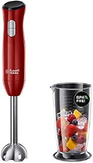 Russell Hobbs blender ręczny, 2 ustawienia prędkości, 12 tyś. obrotów/min., pojemność pojemnika 0,7l, moc 500W, czerwony, Desire-24690-56