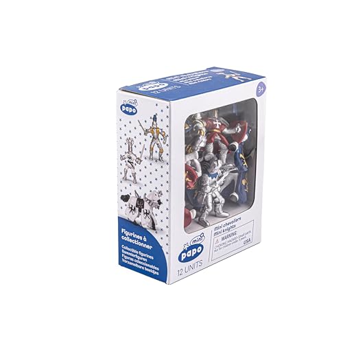 Papo Mini Plus Knight Figure (12 Piece), Multi