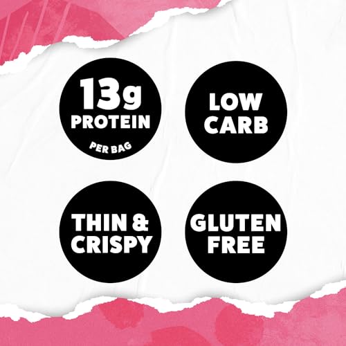 Wilde Protein Chips, Himalayan Pink Salt (1.34 Ounce Bags, Pack of 8 Bags) Crafted From Real Ingredients: Chicken Breast, Egg Whites, Chicken Bone Broth, Sugar Free, High Protein, Keto Friendly,