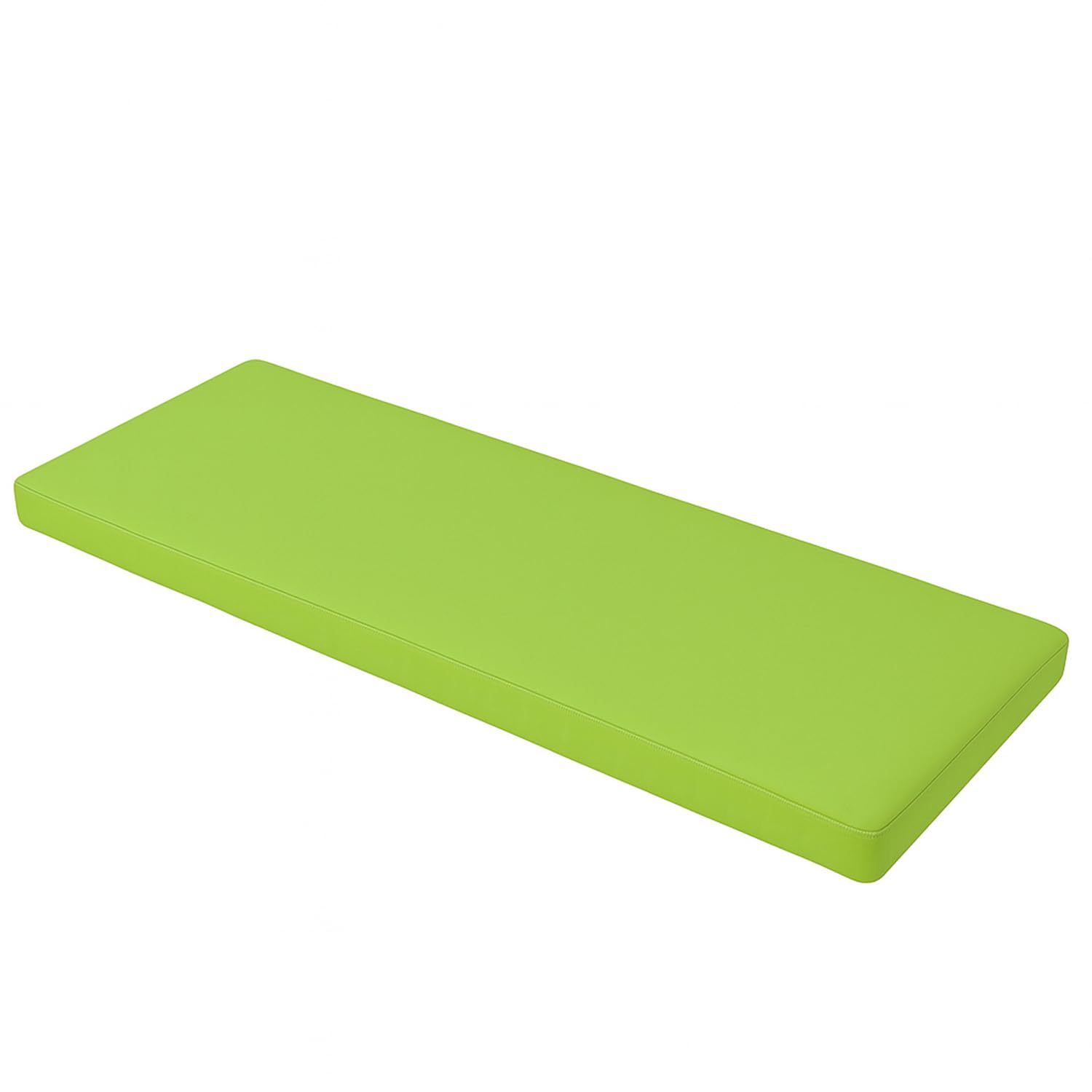 Brillars 100% Waterproof Garden Bench Cushion Seat Outdoor Pad for Lawn & Garden, Patio, Office, Coffee Shop with Removable Cover 150x46x5cm/59x18x2 (Lime)