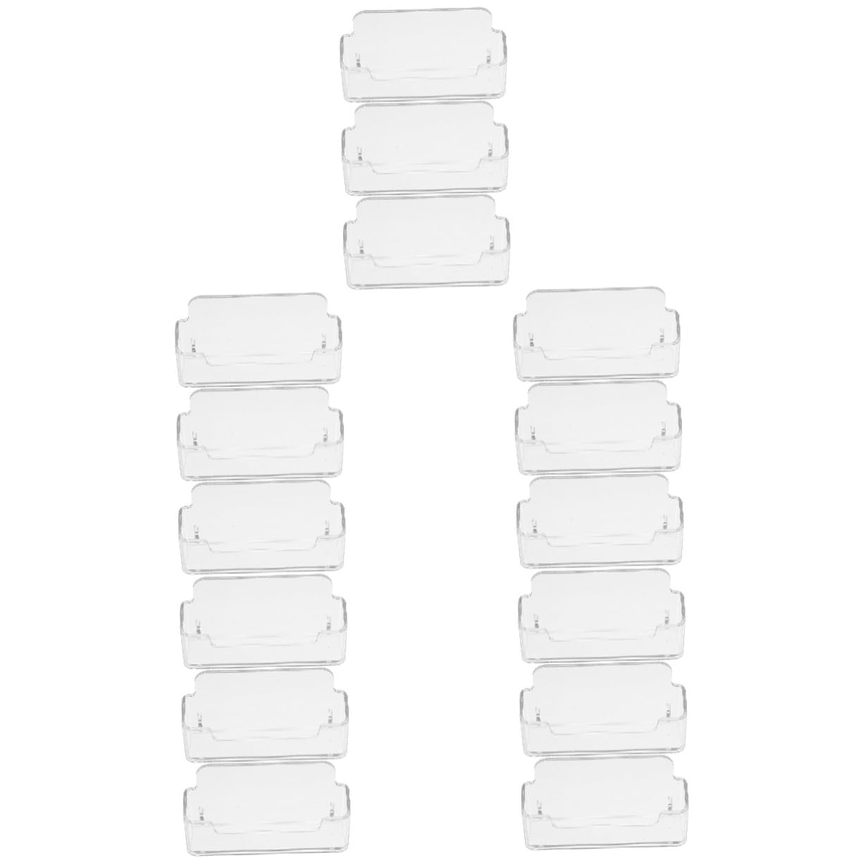 SHINEOFI 5 Series Soportes De Marcador De Mesa Separadores De Tarjetas Oro Tarjetero Tarjetas Visita Tarjetero Para Tarjetas De Visita Titulares De Tarjetas De Visita Acrílico 3 Piezas X 5