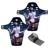 CNC Mountain Bike Fender,MTB Mud Guard,2PCS Front and Rear Bike Mudguard Fits 26