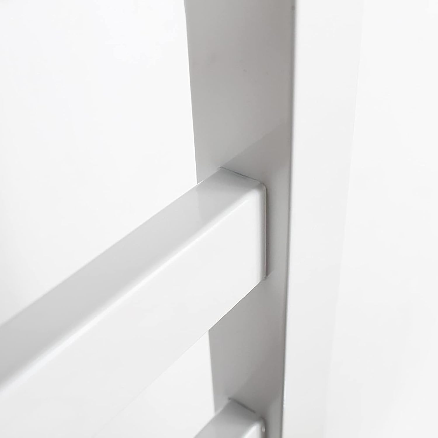 Wall Mounted Electric Towel Rack - 7 Bar Heated Towel Warmer Stainless Steel 80W Drying Rack Smart Design for Efficient Drying - White Plug-in Towel Heater