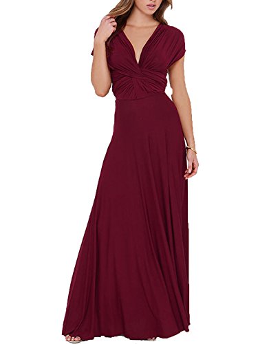 Clothink Damen Fascinator Sinamay H te Tee-Party Kentucky Derby Hochzeit Cocktail Mesh-Feder-Haar-Clip X-Large Burgund Cover