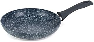 Russell Hobbs RH00841EU Frying Pan, Non-Stick Small Cooking Pan, Induction Hob Suitable, Dual Layer Coating, Use Little To No Oil, Nightfall Stone Collection, Blue Marble, 24 cm