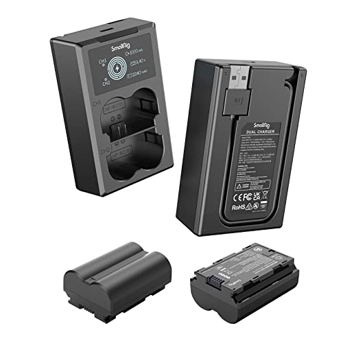 SMALLRIG Baterías Compatible con NP-W235 de Repuesto para Cámara (2 Pack) y Juego de Cargador de Pantalla LCD,Recargable para Fujifilm GFX 50S II,GFX 100S,para Fujifilm X-T4,VG-XT4,X-T5X-H2S- 3822 - imagen 9