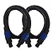 Seismic Audio TW12S5-2Pack 5-Feet Pair of Speakon to Speakon Speaker Cable