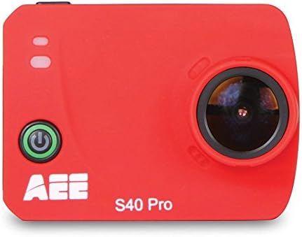 Technology S40 Pro 1080P HD 16MP Time Lapse Long Battery Life Action Camera (Deep Red)