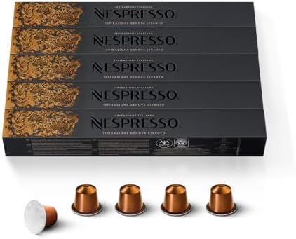 Nespresso Original, Livanto, Medium Roast, 50-Count Espresso Coffee Pods