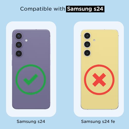 Image of Amazon Basics Back Cover for Samsung Galaxy S24 5G Mag-Safe Shockproof PC + TPU Protective Case Magnetic Support Bumper Case (Transparent Mag-Safe)