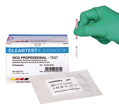 CLEARTEST 11544424 Professional HCG Schwangerschaftstest (20-er Pack) Cover