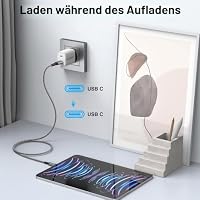 GIANAC USB C Kabel 1M Ladekabel 60W Schnellladekabel USB C auf USB C – Ansicht 6