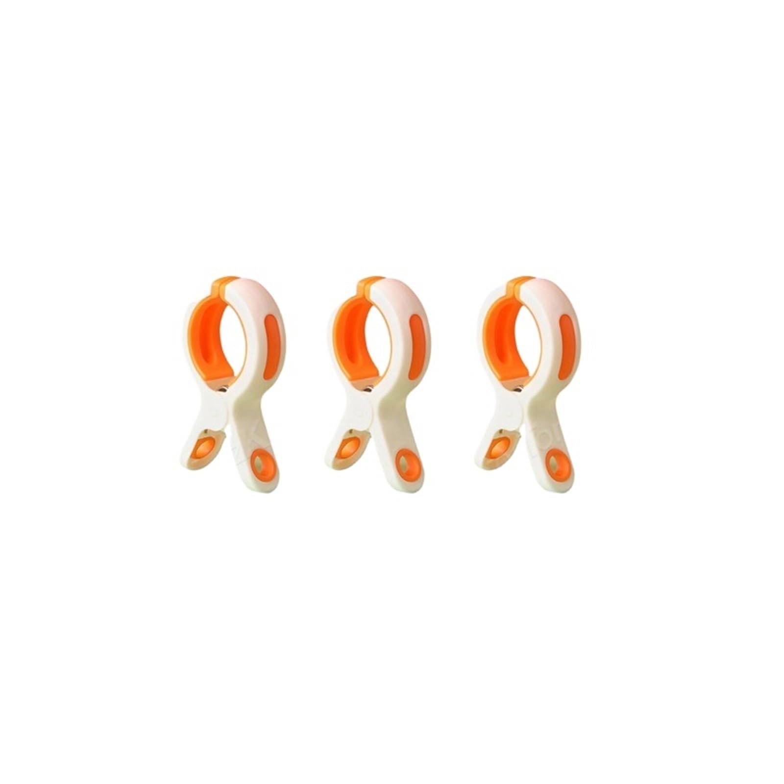 100/200Pcs Beach Towel Clips Reusable Large Windproof Clothes Pegs Plastic Clothespins Laundry Tongs For Blankets Coats for Washing Line(100pcs Orange)