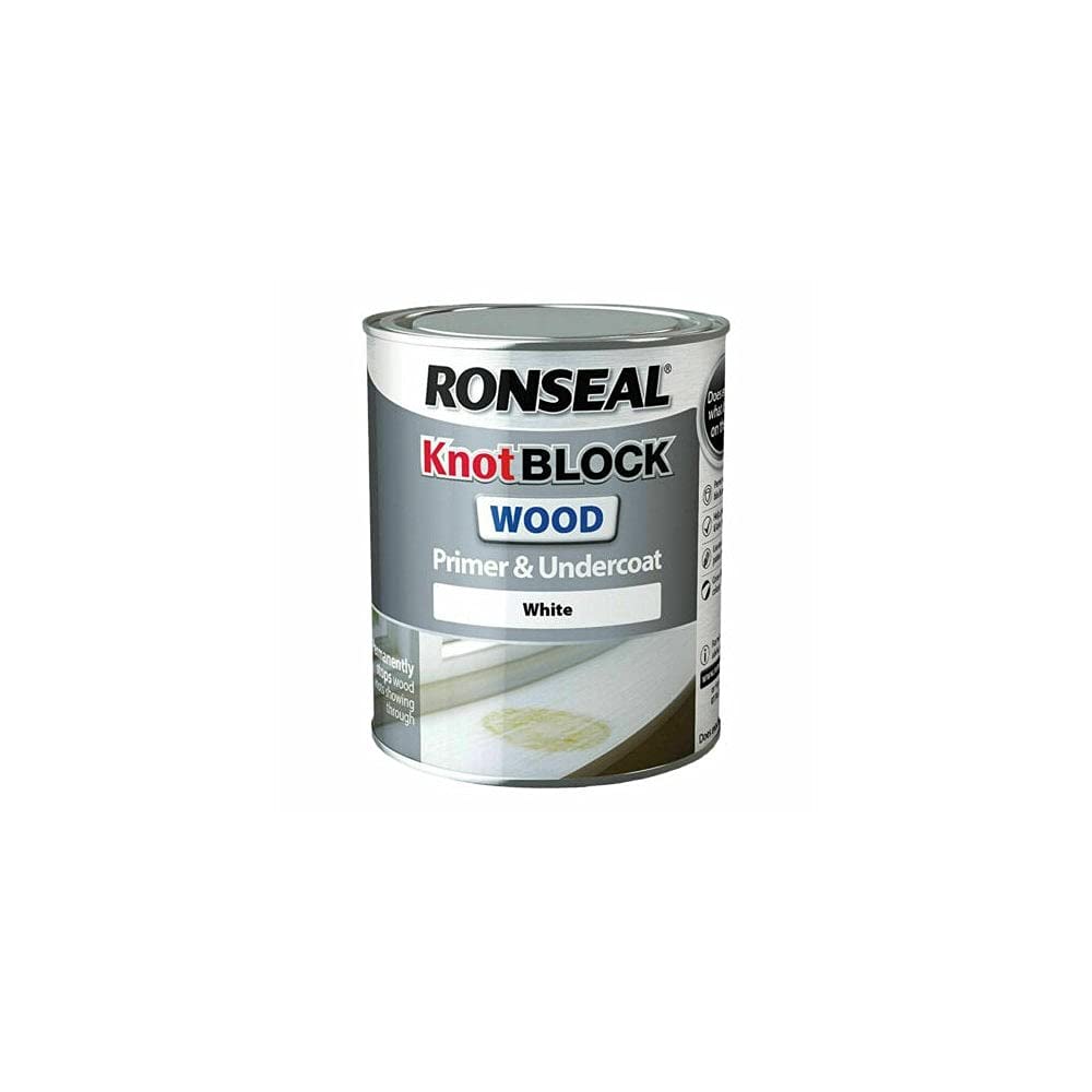 Ronseal Knot Block Wood Primer and Undercoat White 250ml