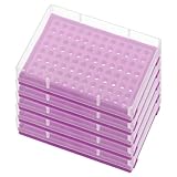 PATIKIL Support de tubes PCR à 96 puits pour tubes à essai de 0,2 ml, 5 tubes étanches, su...