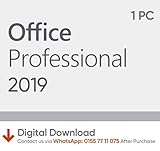 Microsoft Office 2019 Professional | Word, Excel, PowerPoint, Outlook | One-time purchase for 1 PC | Digital Download