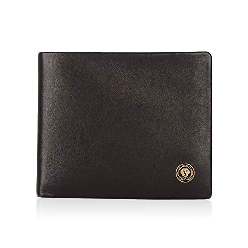 Image of Cross Oak Brown Men's Wallet Stylish Genuine Leather Wallets for Men Gents Purse with Money Coin and Card Holder Compartment (AC298072 1-3)