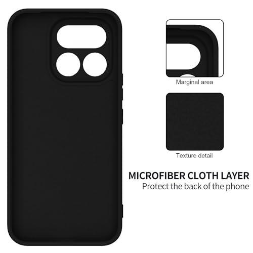Image of FIRST MART Matte Silicone Back Cover for Realme 16T - Black