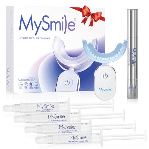 28% off - MySmile Deluxe 10 Min Teeth Whitening Kit with 28 LED Light, 35% Carbamide Peroxide Teeth Whitening...