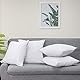 Utopia Bedding - Kissenbezug 40x40 4er Set - Kopfkissenbezug 40 x 40 aus 100% gebürsteter Mikrofaser mit Umschlagverschluss - Falten-, verblassen- und schmutzabweisende Kissenbezüge 40x40 - Weiß