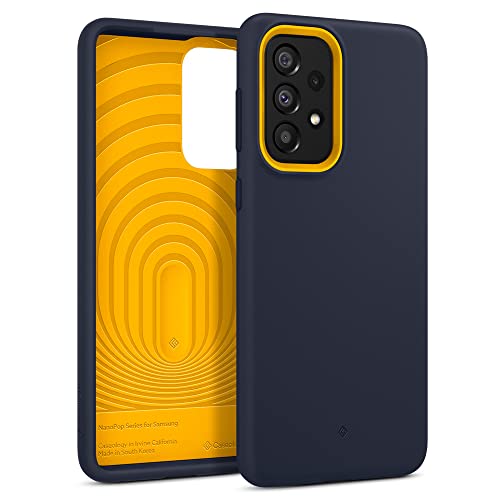 Caseology Nano Pop Coque Compatible avec Samsung Galaxy A33 5G - Blueberry Navy