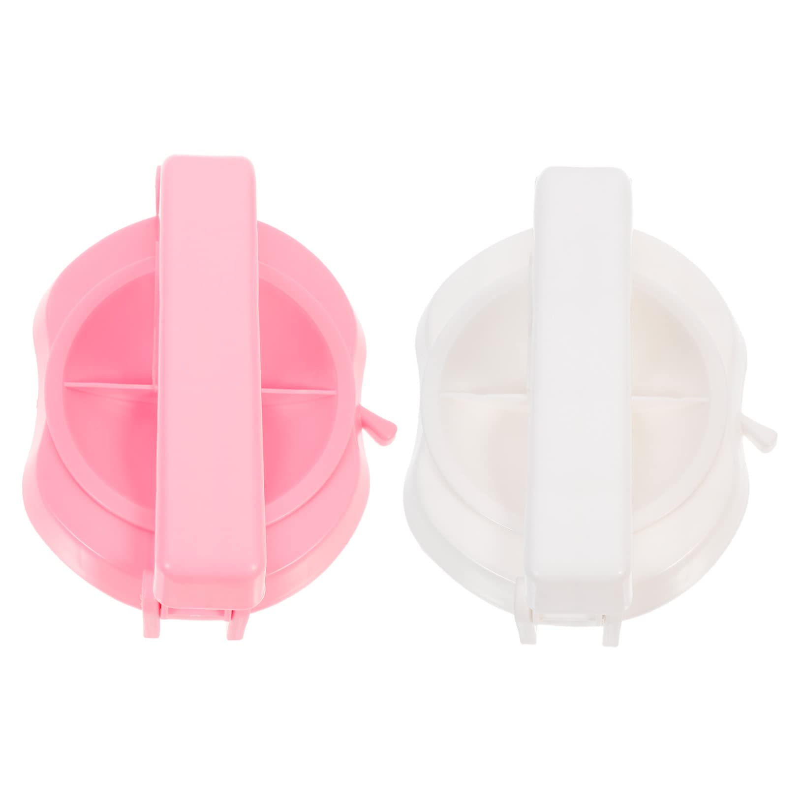 MUCKLILY 2pcs Plastic Dough Presser for Tortillas Dumplings Food Grade Pastry Wrapping Mold Easy to Use Kitchen Tool for Making Wrappers and Tortilla Pressing