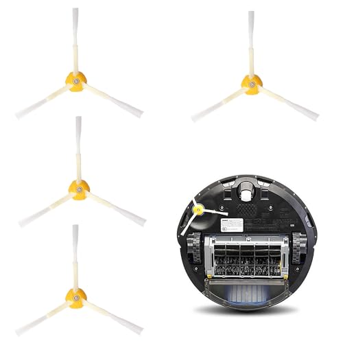 3 Pièces brosses latérales,Rechange Brosses Latérales Compatible pour iRobot Roomba série 500/600/700,Brosse Roomba,Brosse Irobot Roomba,Pièce détachée...