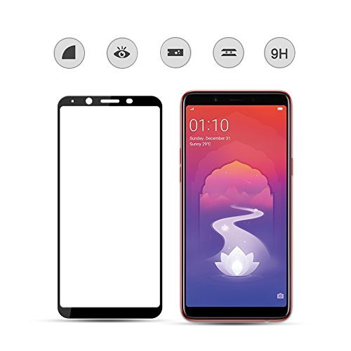 Image of DD SON Screen Protector Full Glue Coverage Edge to Edge Tempered Glass for Realme 1 /Oppo F5 (Black)