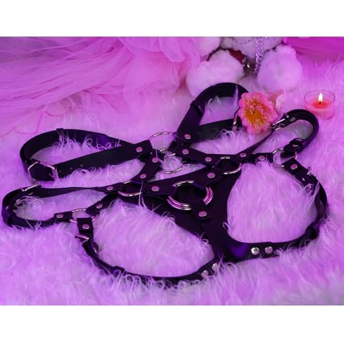 Strap On Umschnalldidos Sex Spielzeug für Frauen Paare Lesben Manner, Hohe Taille BDSM Umschnall Leder Harness Sexgeschirre, Pegging Spiele Sextoy Bondage