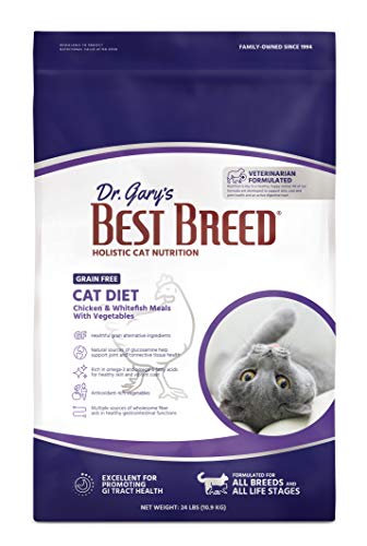 Best Breed Dr. Gary's Grain Free Cat Diet Slow-Cooked in USA [Natural Dry Dog Food for All Ages] Dark Brown 24 lbs. (New)
