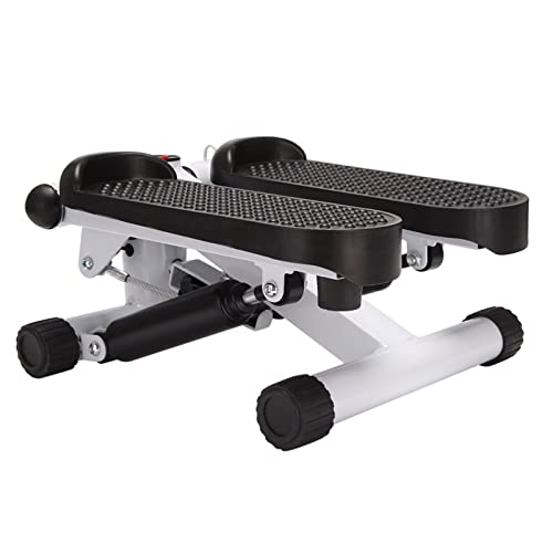 Image of tbj Stepper Machine New-Mini Stair Stepper with Resistance Bands and LCD Monitor Portable Stair Climber Exercise Machine for Full Body Workout