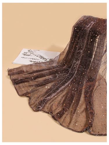 Image of Floerns Women's Sequin Bandana Square Scarf Silk Scarves Mesh Shawl and Wrap for Evening Dresses