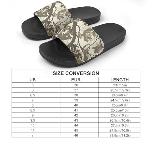 Camouflage Hunting Tree House Sandals Slip On Bathroom Slippers Beach Summer Shoes for Men Women2