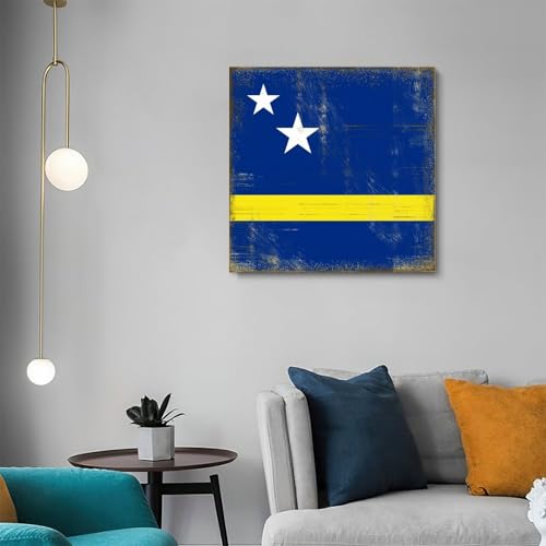 Lienzo de Curazao vintage para dar vida a paredes vacías y aburridas 5
