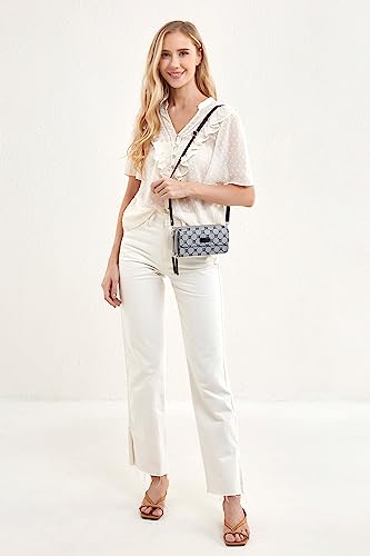 Image of Lanyani RFID Crossbody Wallet Wristlet Purse with Phone Pocket For Women Vegan Leather