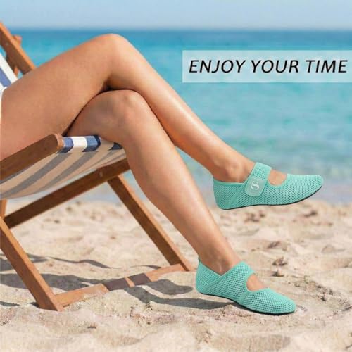 Image of Water Shoes for Women Men Barefoot Beach Swim Aqua Socks Summer Wide Slides Sandals Quick Dry Pool River Sea Sock Shoes