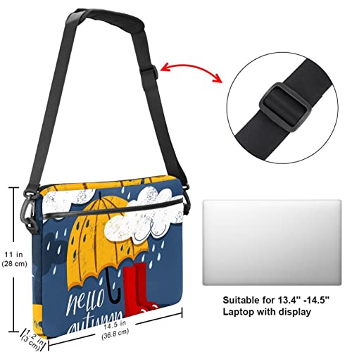 Maletín laptop 13 pulgadas impermeable con correa ajustable y doble asa cómoda 5
