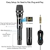 LEKATO Rechargeable Microphones, UHF Wireles Singing Microphone Dual Metal Cordless Microphone, Karaoke Mic Set for DJ Church Wedding, Meeting,Speech,Home Karaoke with Dual Jacks(6.35mm/3.5mm) #4