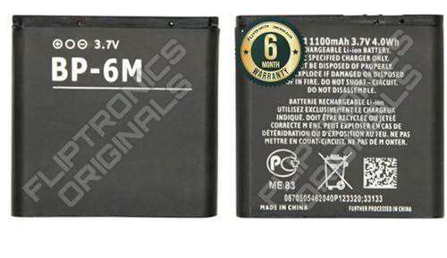 Image of BP-6M Battery for Nokia 6233 6280 6288 9300 N73 N93 3250 9300 9300i Battery with 6 Month Warranty****(X131)