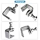 HWTONG 3 Stück C Klemme, 65mm Edelstahl Heavy Duty Trägerklemme Fixierzange, für Zwingen, Klemmen & Spanner, Holzarbeiten Werkzeug, Silber