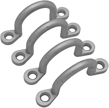 Replacement Trailer Tie Loop 2" I.D. Aluminum Bolt-On Lashing Rope Tie Down Ring Horse 4pack
