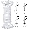 Amazon.com : BAEONY Flag Pole Rope Kit, 100 Feet Flag Pole Halyard Rope ...
