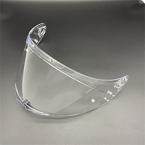 XYJTC Motocicleta Visera for casco de motocicleta MT V14 Targo Revenge 2 Rapide Pro Blade 2 SV con protección UV (transparente)(Clear)