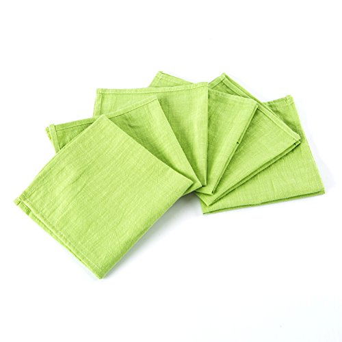 Servilletas de Tela Color Verde Manzana Pack 6 miniatura 1