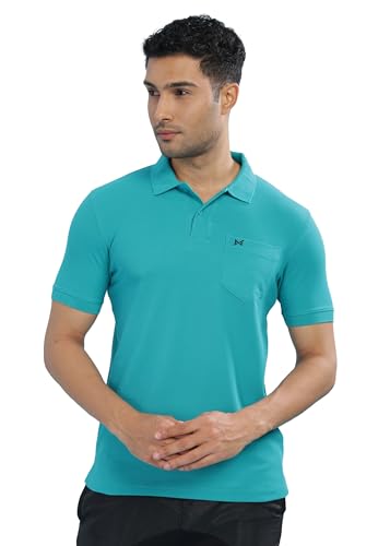 Image of Force NXT Polo Neck T-Shirt for Men Pack of 1 | Regular Fit T-Shirt for Men | Premium Super Combed Rich Cotton Polo Shirt | Men's Ultra Soft Half Sleeve T-Shirt