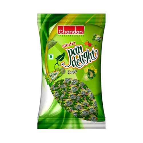 Chandan Mouth Freshener Mintiz Pan Delight | Maghai Pan Flavoured Candy, 5.47 oz / 155 g (Pack of 4)