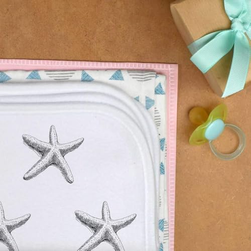 Azeeda 'Single Starfish' Baby Burp/Wash Cloth (BC00033238)3